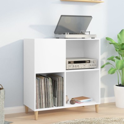 vidaXL Dulap pentru discuri, alb, 84,5x38x89 cm, lemn compozit 831989 foto