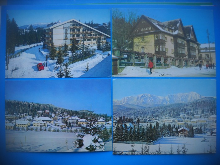 HOPCT LOT 3575 -4 CARTI POSTALE-IARNA LA PREDEAL -JUD BRASOV-NECIRCULATE