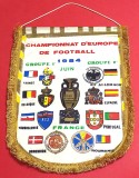 Fanion de colectie (Rar!) -Fotbal - ROMANIA la Campionatul European de Fotbal FRANTA 1984