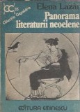 Panorama literaturii neoelene Elena Lazar Editura Eminescu Clepsidra 1987 Coperta Cartonata Critica Literara Carti Vechi