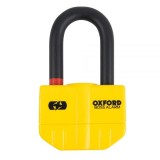 MBS Lacat pentru disc frana moto Oxford Boss cu alarma 14mm, galben, Cod Produs: OF3OX