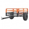 Remorca Basculabila Vivatechnix Premium Garden 680Kg, 200x66x76cm, Otel, ATV, Tractoras Gazon