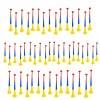 Set 50 Vuvuzele Tricolore Stadion, Petreceri, Meciuri, Goarna Plastic Multicolor, Sunet Puternic 127dB, 60cm, Suport Fotbal Romania