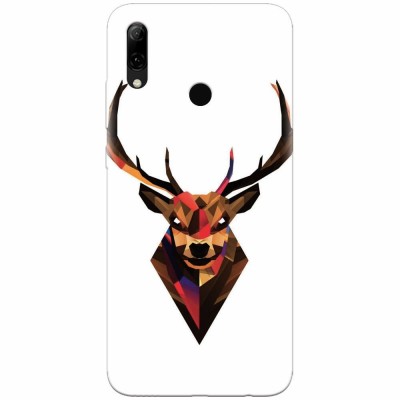 Husa silicon pentru Huawei P Smart 2019, Geometric Tibetan Antelope foto