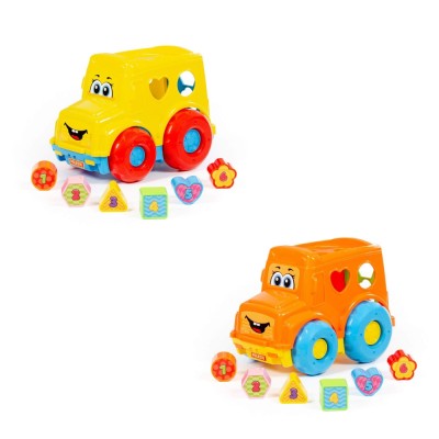 Autobuz + cuburi educative, 23.5&amp;times;15.2&amp;times;17 cm, Polesie foto