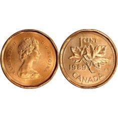 Canada 1991 - 1 cent, circulata