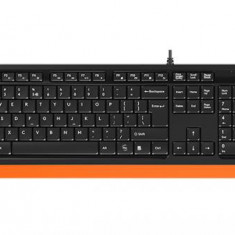 Tastatura cu fir A4Tech FK10 104 taste USB portocaliu