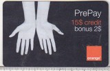 Bnk card Romania - Orange - 15+2 $ - 12/06 - RO-ORA-REF-0011-0612B