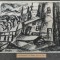 Litografie Ernst Stern (1876-Bucuresti - 1954 Londra),semnat, inramat,17x23 cm