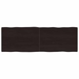 VidaXL Blat masă, 180x60x4 cm, gri, lemn stejar tratat contur organic 364044