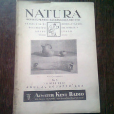 REVISTA NATURA NR.5/1931
