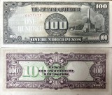 Filipine 1944 - 100 pesos, ocupatia japoneza, aUNC