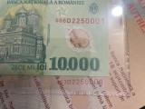 Coala 4 X 10.000 lei Ghizari, an 2000, PMG67, serie identica cu coala prezentata in certificat. Difera prefixul.