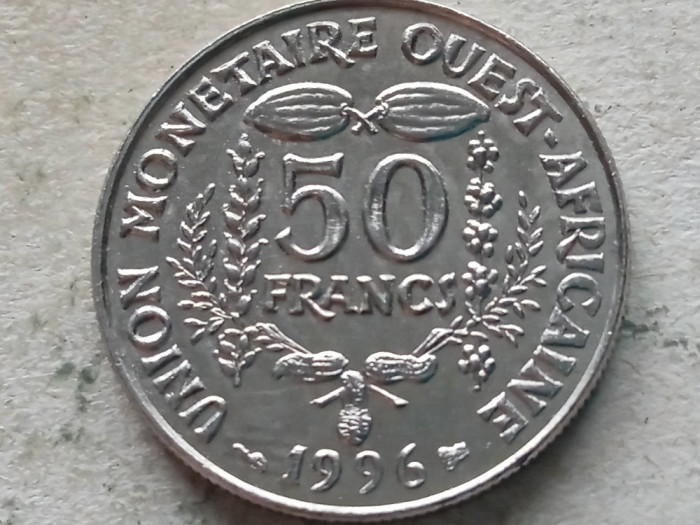 AFRICA DE VEST-50 FRANCS 1996