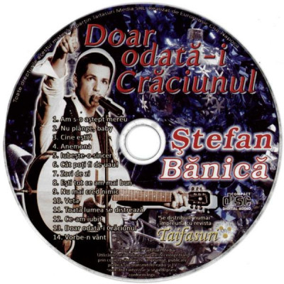CD Ștefan Bănică &amp;lrm;&amp;ndash; Doar Odată-i Crăciunul , original foto