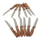 Set 12 cutite maner din lemn Z-Tools DSY 1006 Zilan