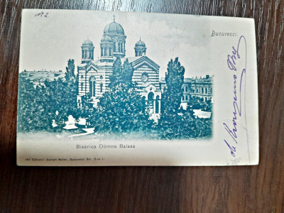 Carte Postala, Biserica Domnita Balasa, Bucuresti, circulata foto