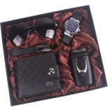 Set cadou pentru barbati in cutie decorativa - 26 x 22 x 4,5 cm - negru