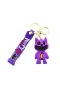 Figurină breloc Smiling Critters, CatNap, violet, 8 cm, Oem