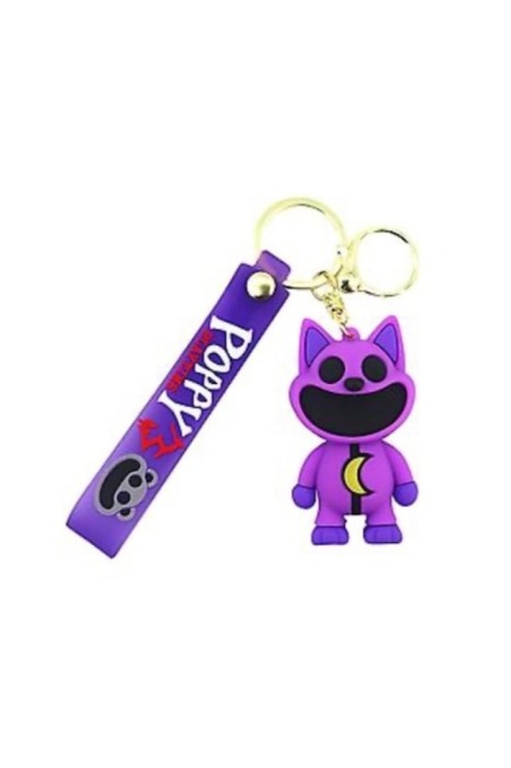 Figurină breloc Smiling Critters, CatNap, violet, 8 cm