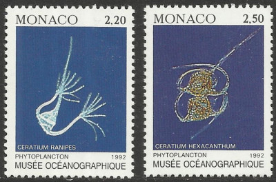 C5083 - Monaco 1992 - Muzeul oceanigrafic 2v. neuzat,perfecta stare foto