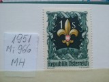 1951- Austria-Mi966-MH, Nestampilat