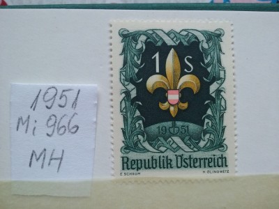 1951- Austria-Mi966-MH foto