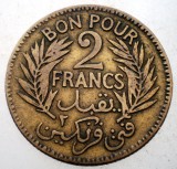 B.689 TUNISIA PROTECTORAT FRANCEZ 2 FRANCS FRANCI 1921