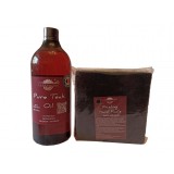 Prep&rsquo;N&rsquo;Shine-Pure Teak Oil &amp; Hand Pad&rsquo;s Hard Abrasive negru, 1000 ml