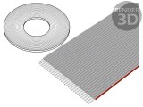 Cablu bandă 1mm neecranat PVC gri