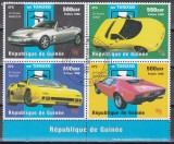 Guineea 1998 - Expo.Internaț. de Timbre &bdquo;ITALIA '98&rdquo;- Aniversarea a 40 de ani a producătorului italian de automobile De Tomaso, Cota 8 EURO, Ștampilat