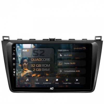 Navigatie Mazda 6 (2008-2013) 2GB RAM Android 13 GPS Wi-FI Carplay Android Auto USB Bluetooth Radio Waze Touchscreen 9 inch foto