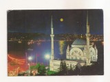 FA156 - Carte Postala - TURCIA - Istanbul. Dolmabahce Mosque and Bosphorus, circulata 1970