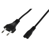 Cablu alim cas 1.5m drept negru