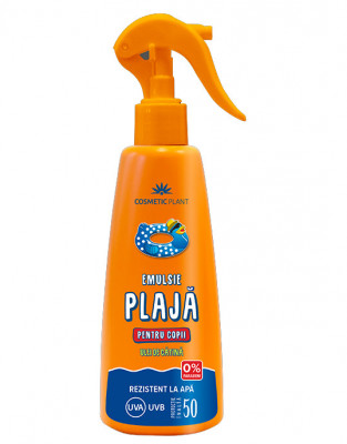 Emulsie Plaja Spray Copii SPF 50 Cosmetic Plant 200ml foto