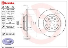 BREMBO 08.C501.11 PRIME LINE - UV Coated Disc frana foto