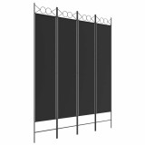 Cumpara ieftin Paravan de camera cu 3 panouri, 160x200 cm, textil