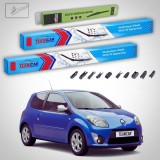 Cumpara ieftin Ștergătoare Renault Twingo II Hatchback 2007-2015 | Set Față și Spate Flat Premium &ndash; TeamCar&reg;