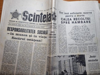scanteia 22 octombrie 1978-articol ramnicu sarat,campionatul mondial gimnastica foto