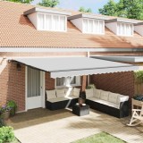 Copertină cu Antracit 4,5 &times; 3,5 m Metal