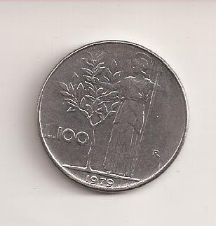 Moneda Italia - 100 Lire 1979 v1 foto