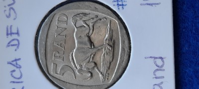AFRICA DE SUD 5 RAND 1994 AUNC foto