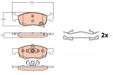 TRW GDB2099 set placute frana,frana disc
