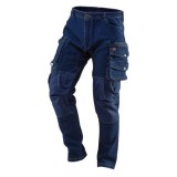 Pantaloni de lucru tip blugi, cu intariri pentru genunchi, model Denim, marimea XS/46, NEO GartenVIP DiyLine