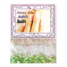 Fâşii - decoraţiuni nail art, verzi cu sclipici