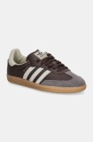 adidas Originals sneakers din piele Samba OG culoarea maro, ID1481
