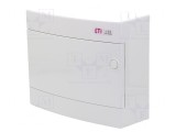 Carcasă pentru aparatură modulară IP40, albă, 12 module, ABS