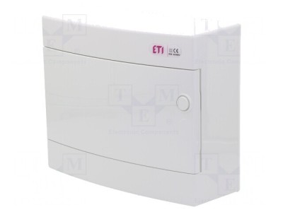 Carcasă pentru aparatură modulară IP40, albă, 12 module, ABS foto