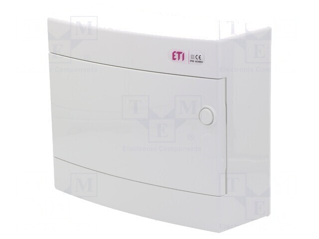 Carcasă pentru aparatură modulară IP40, albă, 12 module, ABS