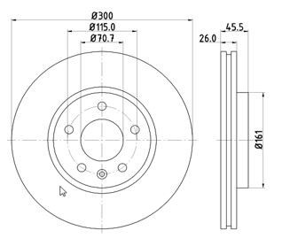 MTR 12108567 Disc frana